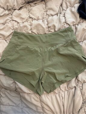 Athleta Olive Green Women's Running Shorts